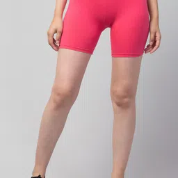 Apraa & Parma Women Rust Solid Cotton Skinny Fit Cycling Sports Shorts-image-39