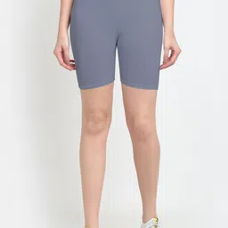 Jinfo Women Grey Cycling Sports Shorts-image-20