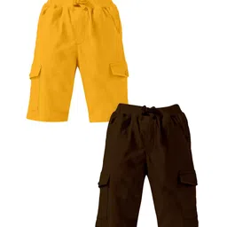 KiddoPanti Boys Pack Of 2 Regular-Fit Cotton Shorts-picture-24