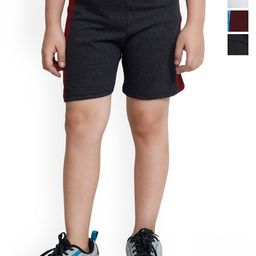 BAESD Boys Pack of 4 Side Tape Pure Cotton Regular Shorts-picture-35