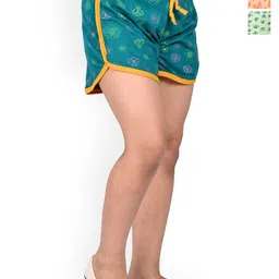 BAESD Girls Pack of 3 Floral Printed High Rise Cotton Shorts image 1