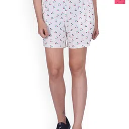 BAESD Women Pack Of 2 Printed High-Rise Pure Cotton Shorts-picture-19