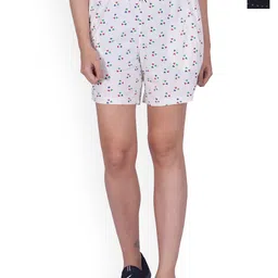 BAESD Women Pack Of 2 Printed High-Rise Pure Cotton Shorts-picture-23