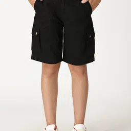 Nautica Boys Slim Fit Mid-Rise Pure Cotton Casual Cargo Shorts-picture-31