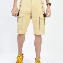 KETCH Men Green Cargo Shorts-image-8