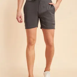 Sweet Dreams Men Grey Mid-Rise Cotton Shorts-picture-31