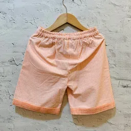 EARTHY TWEENS Boys Striped Regular Fit Cotton Shorts-picture-12