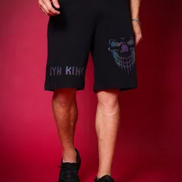 WEARDUDS Men Jym King Relaxed Fit Printed Pure Cotton Shorts-picture-15