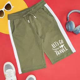 Pantaloons Junior Boys Typography Printed Pure Cotton Mid-Rise Shorts-picture-25