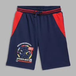 Blue Giraffe Boys Multicoloured Spider-Man Printed Shorts-picture-28
