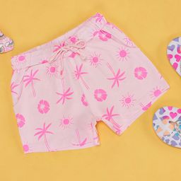 Pantaloons Junior Girls Floral Printed Cotton Shorts-picture-16