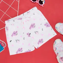 Pantaloons Junior Girls Typography Printed Cotton Shorts-image-57