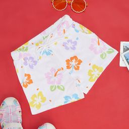 Pantaloons Junior Girls Floral Printed Cotton Shorts-picture-12