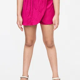 Global Desi Girls Solid Wrap Shorts-image-27