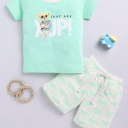 BAESD Boys Printed Pure Cotton T-shirt With Shorts-picture-20