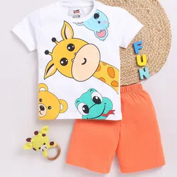BAESD Boys Graphic Printed Pure Cotton T-shirt with Shorts-picture-18