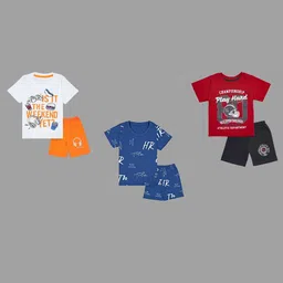 BAESD Unisex Kids Printed T-shirt with Shorts-picture-36