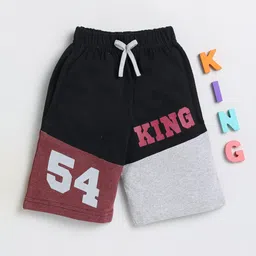 Toonyport Boys Mid-Rise Typography Printed Casual Cotton Shorts-picture-12