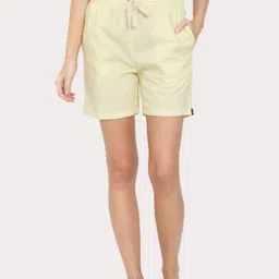 Bareblow Women Mid Rise Cotton Cambric Regular Shorts-image-22