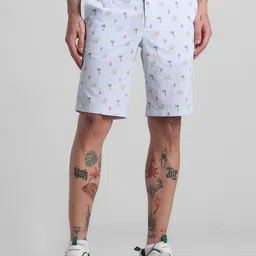 Jack & Jones Men Conversational Printed Pure Cotton Low-Rise Shorts-picture-35