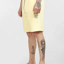 Jack & Jones Men Yellow Low-Rise Shorts image 2