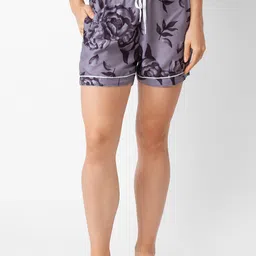 FashionRack Women Pack of 2 Pink & Black Printed Lounge Shorts image 2