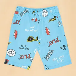 Pantaloons Junior Boys Conversational Printed Cotton Shorts image 3