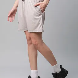 mack jonney VIMAL JONNEY Women Set Of 2 Black & Grey Running Sports Shorts image 5