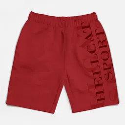 HELLCAT Boys Pack Of 3 Typography Printed Cotton Shorts image 5