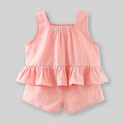 INCLUD Girls Self Design Top With Shorts image 5