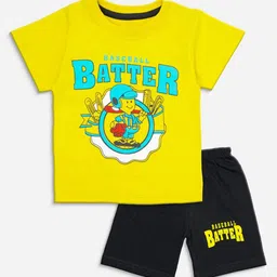 BAESD Unisex Kids Printed T-shirt with Shorts image 4