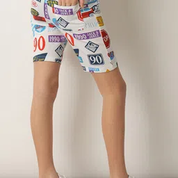 Jack & Jones Junior Boys Typography Printed Mid-Rise Cotton Regular Shorts image 3