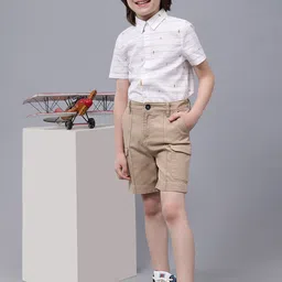 One Friday Boys Mid-Rise Regular Fit Casual Cargo Shorts image 5