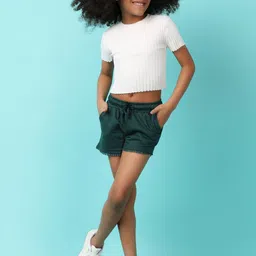V-Mart Solid Girls Shorts image 3