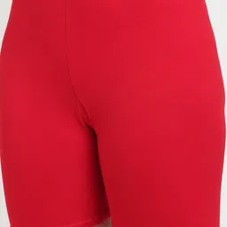 GRACIT Women Pack of 2 White & Red Biker Shorts image 5