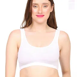 MYSHA Set Of 3 Full Coverage Non Padded Non-Wired Sports Bra-picture-15