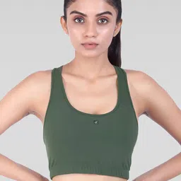 LAASA  SPORTS Full Coverage Removable Dry Fit Padding Workout Bra With All Day Comfort-image-42