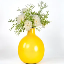 behoma Lyra Yellow Iron Vase image 2