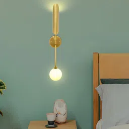 kapoor lampshades Hubble Metal Novelty Wall Light (Gold)-picture-31