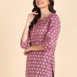 VEDANA Ethnic Motifs Printed Pure Cotton Kurti image 5