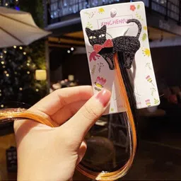 Arendelle Girls Black Alligator Hair Clip with Extensions-picture-37