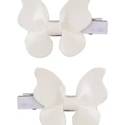 Aye Candy Girls White Set of 2 Alligator Hair Clip-picture-42