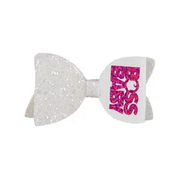 Aye Candy Girls White & Pink Embellished Alligator Hair Clip-image-54