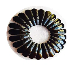 CHANDERKASH Women Pack Of 12 Black Tic Tac Hair Clip-image-21