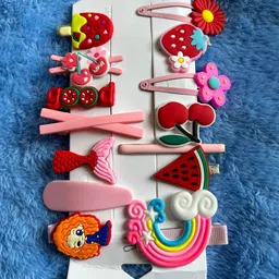 LYTIX Girls Set Of 14 Embellished Tic Tac Hair ClipS-picture-36