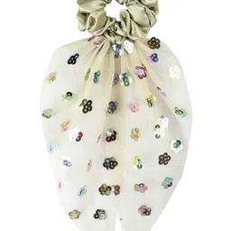 Radhu & Kabby Women Set of 2 Embellished Ponytail Holders image 2