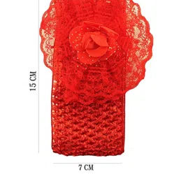 LYTIX Infant Girls Pack of 6 Assorted Elastic Bow Headbands image 2