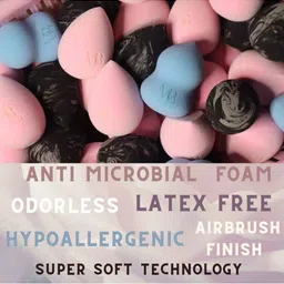 Veoni BELLE Super Soft Latex Free Airbrush Blend Professional Makeup Blender - Black image 3