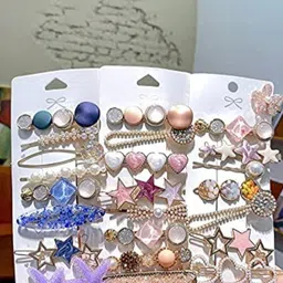 CHRONEX Set Of 24 Embellished Metal Hair Clips image 2