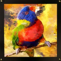 PnF Black & Yellow Wooden Birds and Animals Wall Art-picture-41